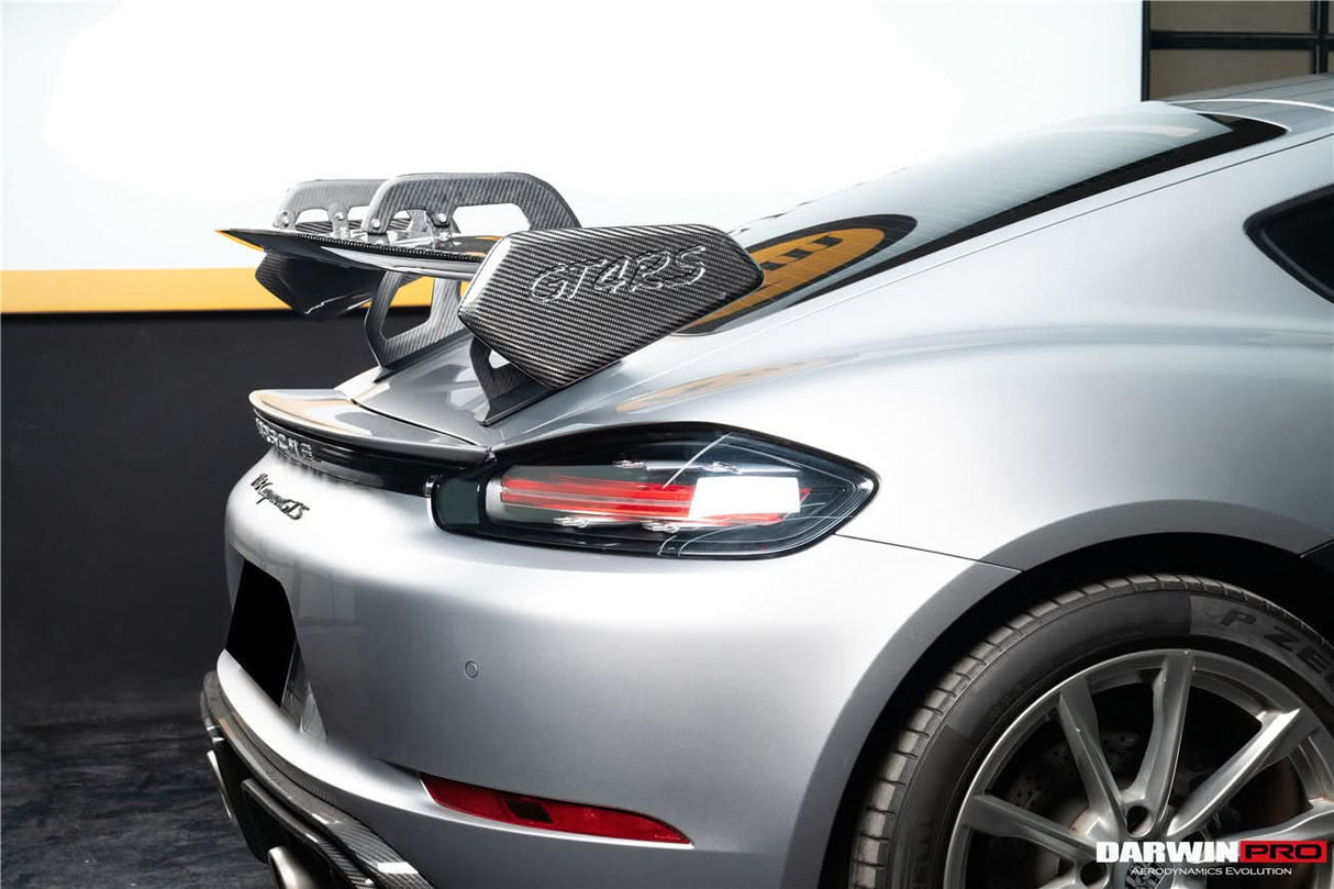 2012-2025 Porsche 718 981 Cayman Boxster GT4RS Style Autoclave Carbon Fiber Spoiler Wing