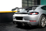 2012-2025 Porsche 718 981 Cayman Boxster GT4RS Style Autoclave Carbon Fiber Spoiler Wing