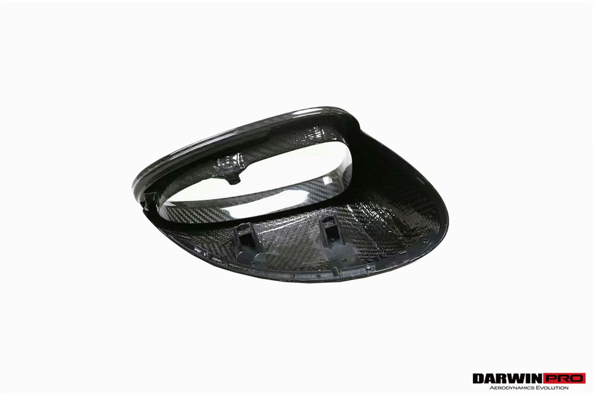 2014-2024 Porsche Macan 95B Dry Carbon Fiber Mirror Housing Replacement | Fits T, S, GTS, Turbo, Turbo S, 4 Electric, Turbo (NO BSA Holes)