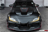 2019-UP Toyota GR Supra (J29 & DB) A90 A91 BKSSII Style Partial Carbon Fiber Front Bumper