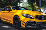 2015-2021 Mercedes Benz W205 C63 C63S AMG Coupe IMP Performance Partial Carbon Fiber Front Bumper With Canards