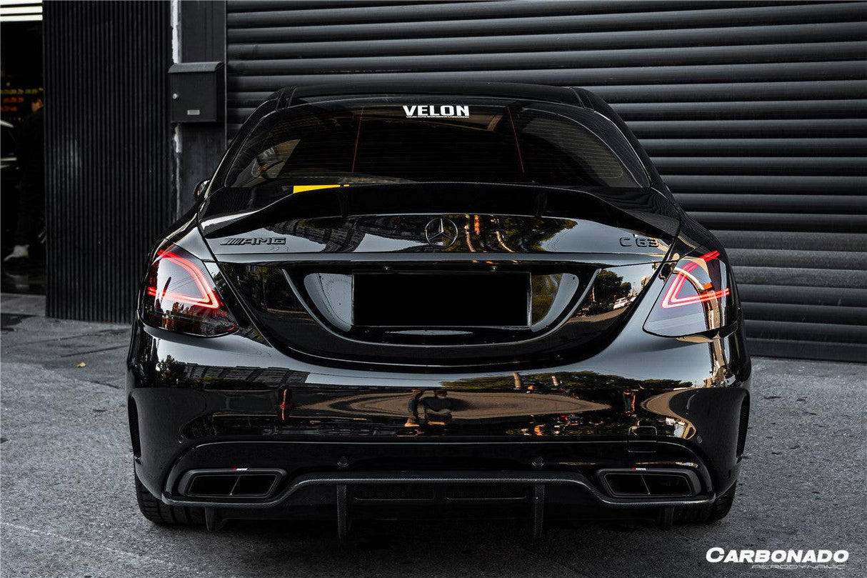 2015-2021 Mercedes Benz C63 AMG C-Class W205 Sedan RT Style Trunk Spoiler