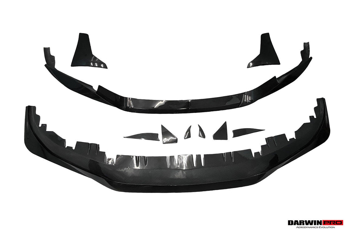 2021-2026 BMW i4 G26 Gran Coupe Autoclave Carbon Fiber Front Lip Splitter DarwinPRO (AM Style)