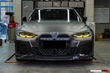 2021-2026 BMW i4 G26 Gran Coupe Autoclave Carbon Fiber Front Lip Splitter DarwinPRO (AM Style)