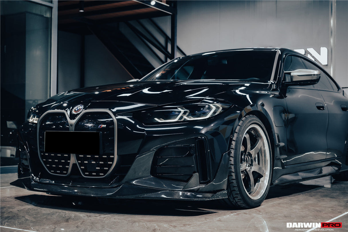 2021-2026 BMW i4 G26 Gran Coupe Autoclave Carbon Fiber Side Skirts Canards DarwinPRO (AM Style)