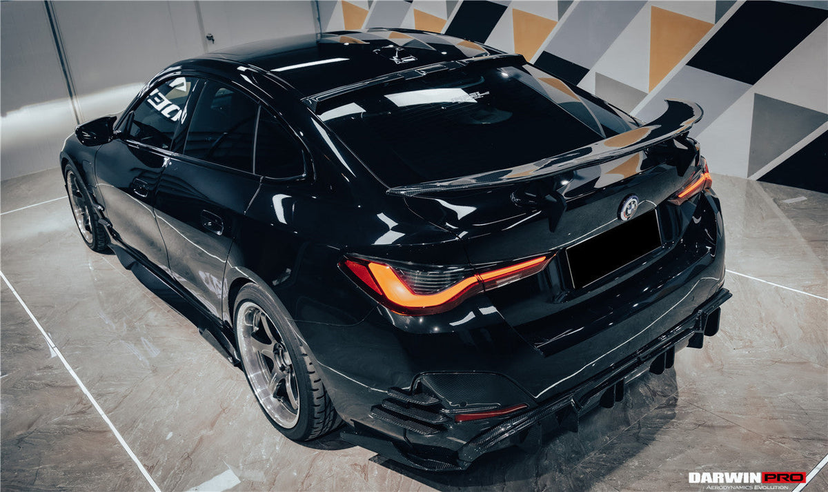 2021-2026 BMW i4 G26 Gran Coupe Autoclave Carbon Fiber Rear Diffuser DarwinPRO (AM Style)