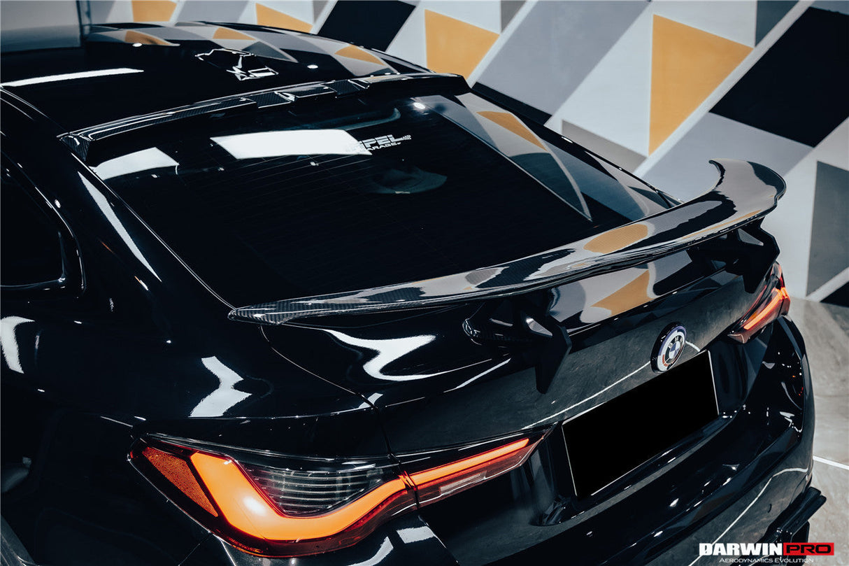 2021-2026 BMW i4 G26 Gran Coupe Autoclave Carbon Fiber Roof Spoiler DarwinPRO (AM Style)