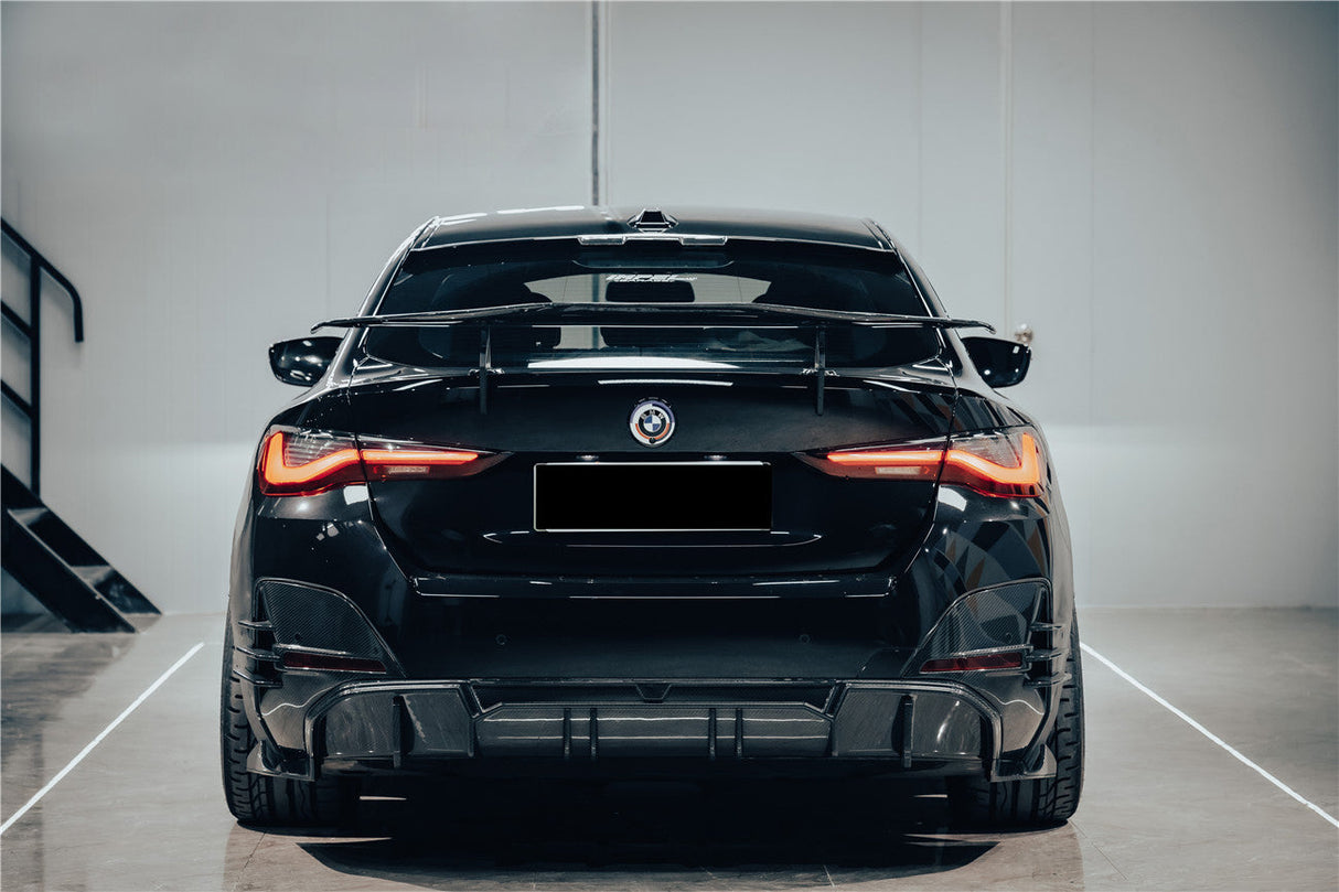 2021-2026 BMW i4 G26 Gran Coupe Autoclave Carbon Fiber Rear Diffuser DarwinPRO (AM Style)
