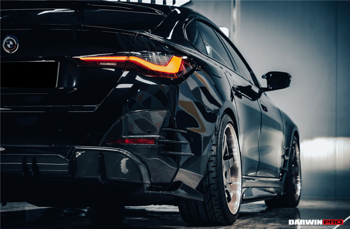 2021-2026 BMW i4 G26 Gran Coupe Autoclave Carbon Fiber Rear Diffuser DarwinPRO (AM Style)
