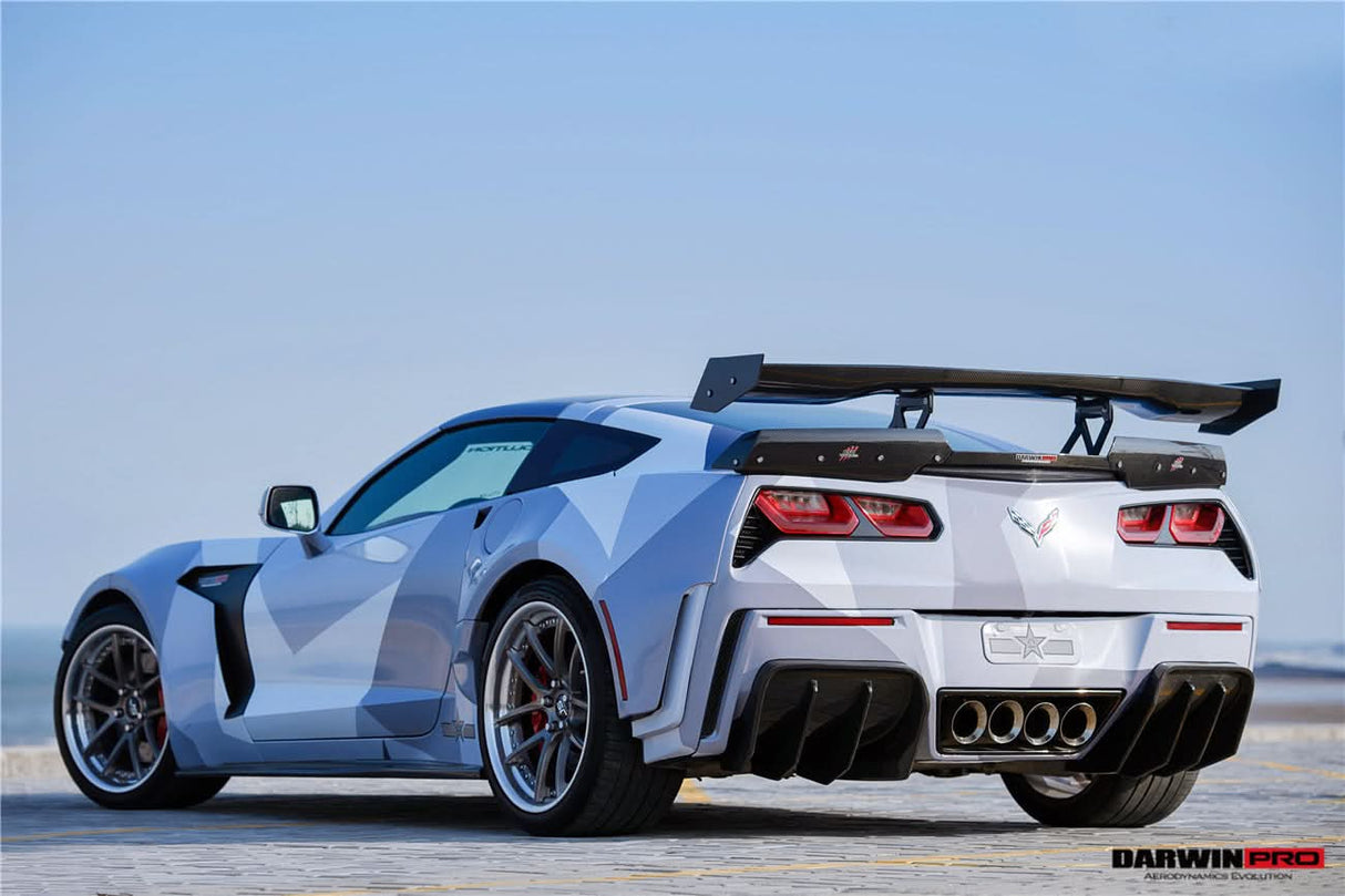 2013-2019 Corvette C7 Z51 Grandsport Z06  BKSS Style Rear Diffuser