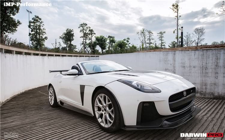DarwinPRO 2013-2017 Jaguar F-Type Convertible IMP Performance Partial Carbon Fiber Full Body Kit