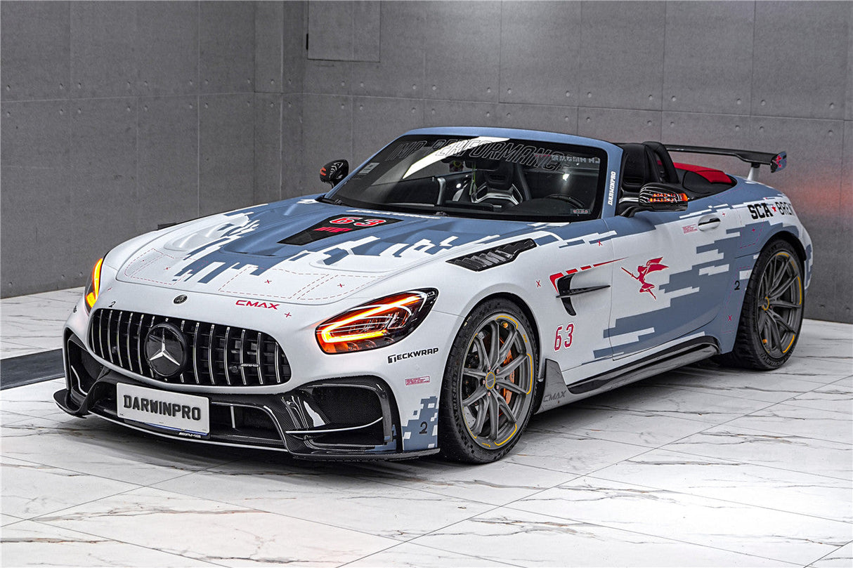 2017-2021 Mercedes Benz AMG GT GTS GTC Partial Carbon Fiber Front Bumper DarwinPRO IMP Design