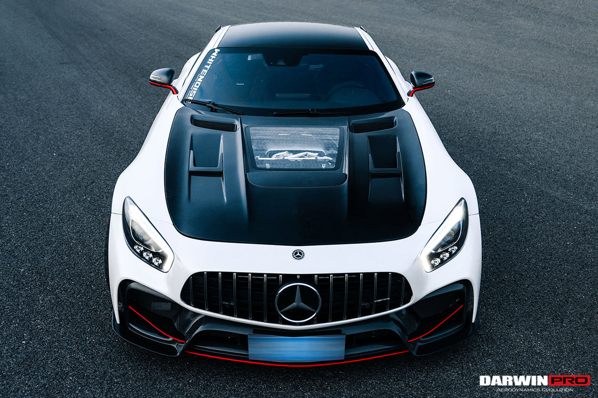 2017-2021 Mercedes Benz AMG GT GTS GTC Partial Carbon Fiber Front Bumper DarwinPRO IMP Design