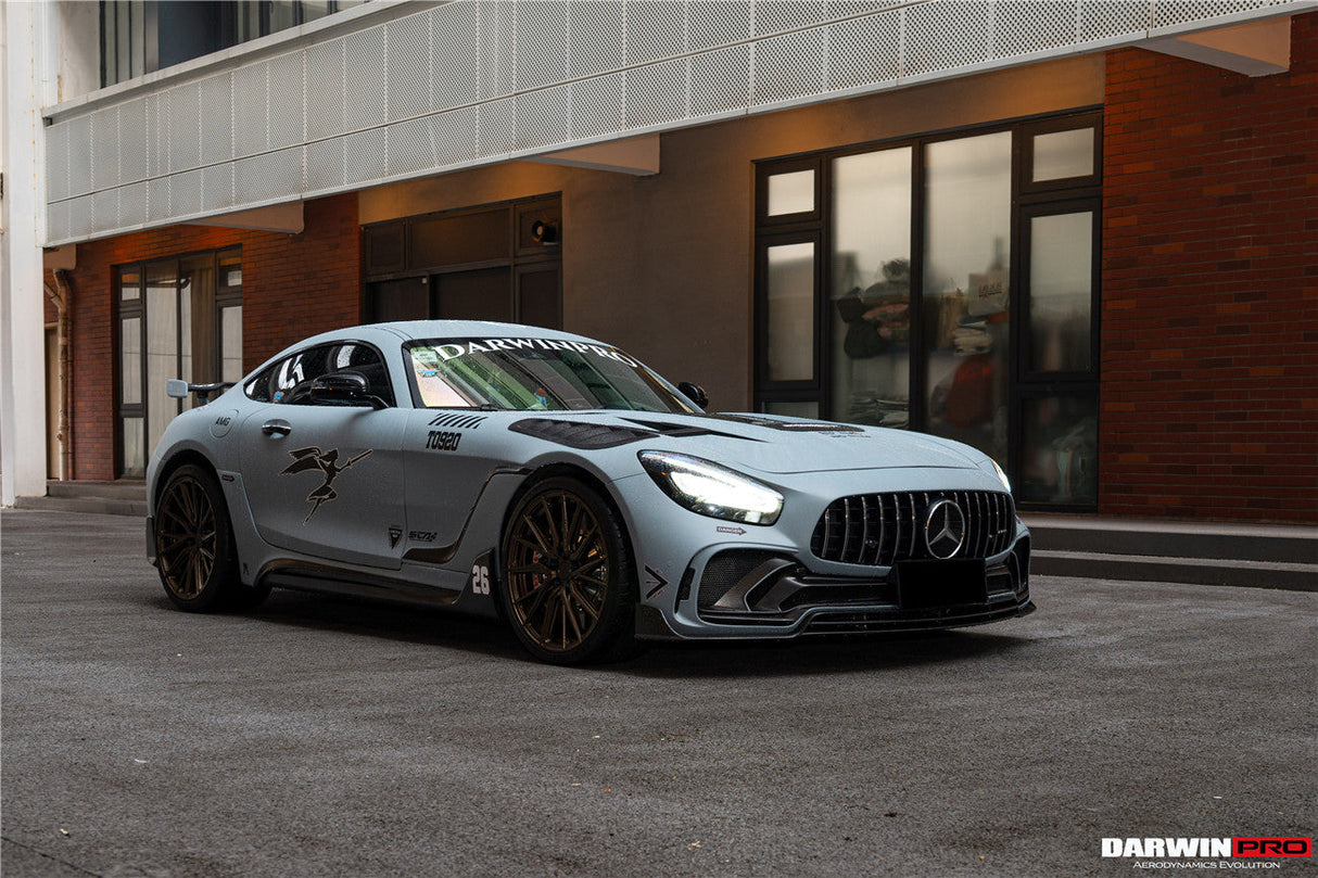 2015-2021 Mercedes Benz AMG GT | GTS | GTC Partial Carbon Fiber Front Bumper Darwinpro IMPII Design