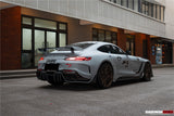 2015-2021 Mercedes Benz AMG GT | GTS Partial Carbon Fiber Rear Bumper With Exhaust Tips Darwinpro IMPII Design
