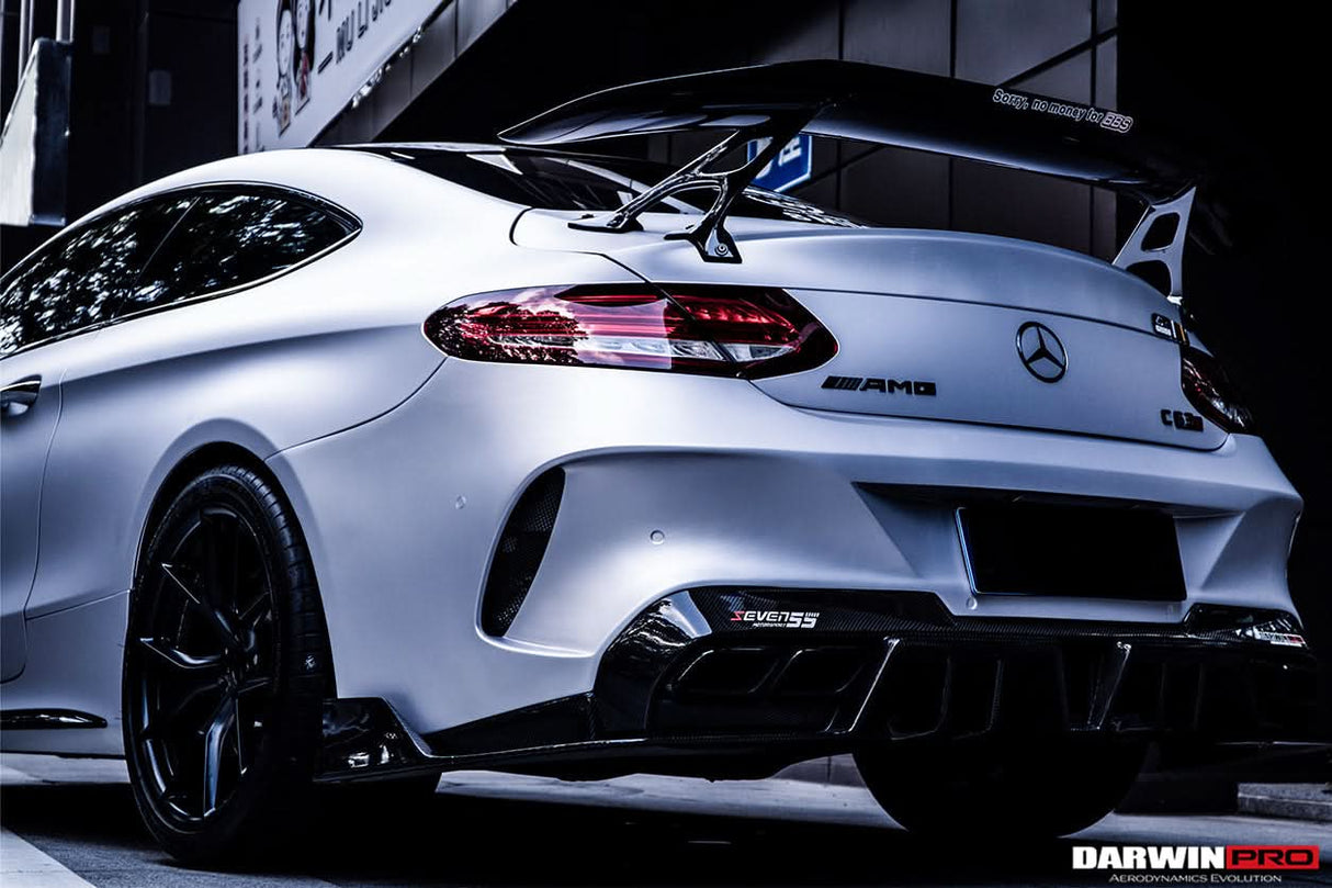 2015-2023 Mercedes Benz C63 Partial Carbon Fiber Rear Bumper DarwinPRO (IMP Design) Fits W205 AMG Coupe