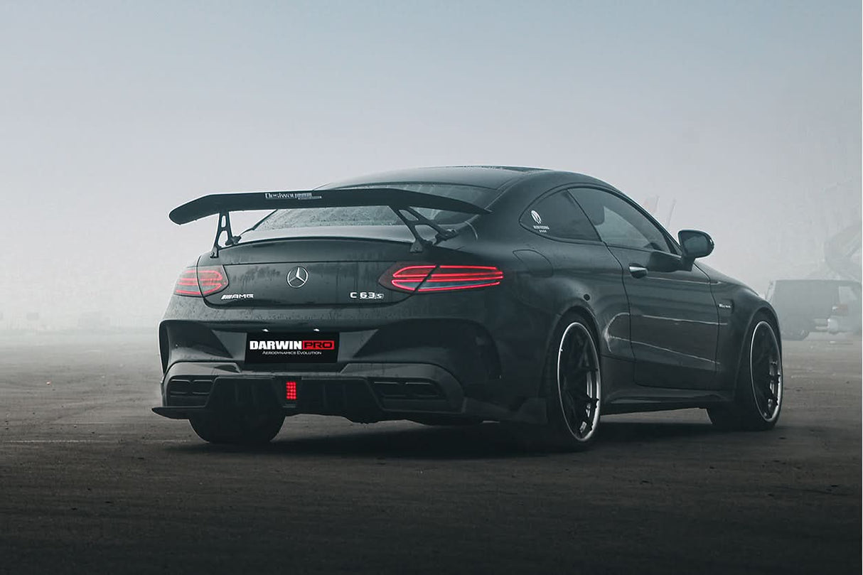2015-2023 Mercedes Benz C63 Partial Carbon Fiber Rear Bumper DarwinPRO (IMP Design) Fits W205 AMG Coupe