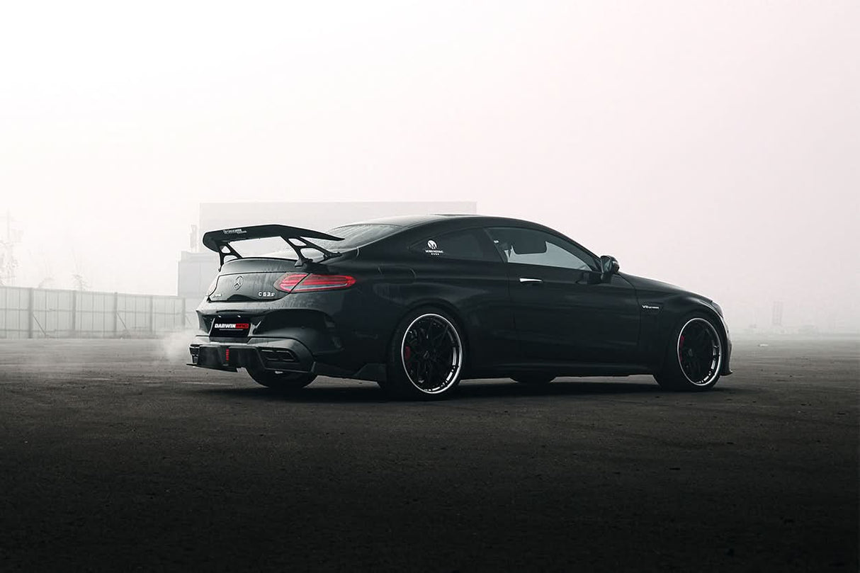 2015-2023 Mercedes Benz C63 Partial Carbon Fiber Rear Bumper DarwinPRO (IMP Design) Fits W205 AMG Coupe