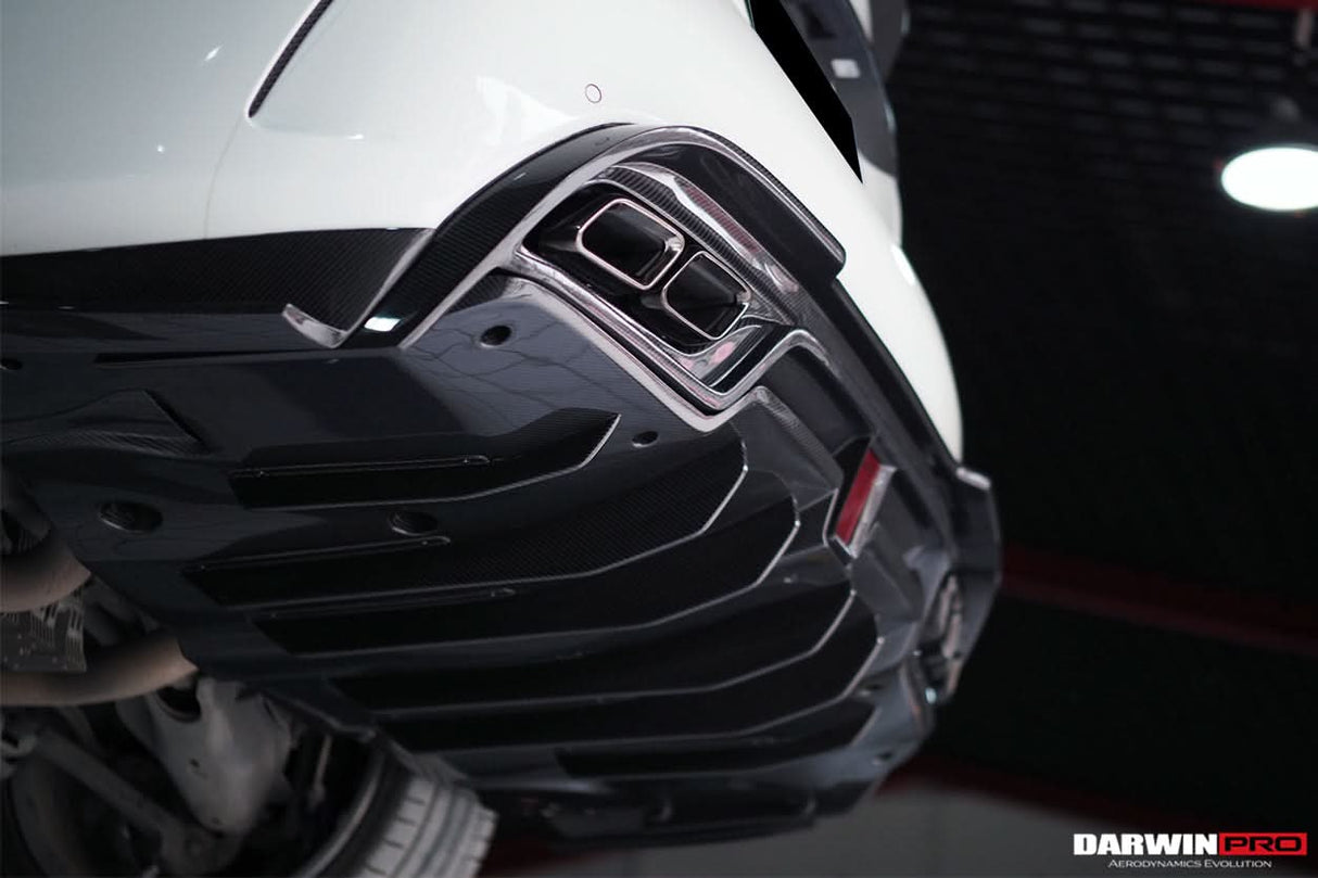 2015-2021 Mercedes Benz W205 C63 S AMG Sedan IMP Performance Carbon Fiber Rear Diffuser with Caps