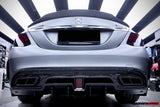 2015-2021 Mercedes Benz W205 C63 S AMG Sedan IMP Performance Carbon Fiber Rear Diffuser