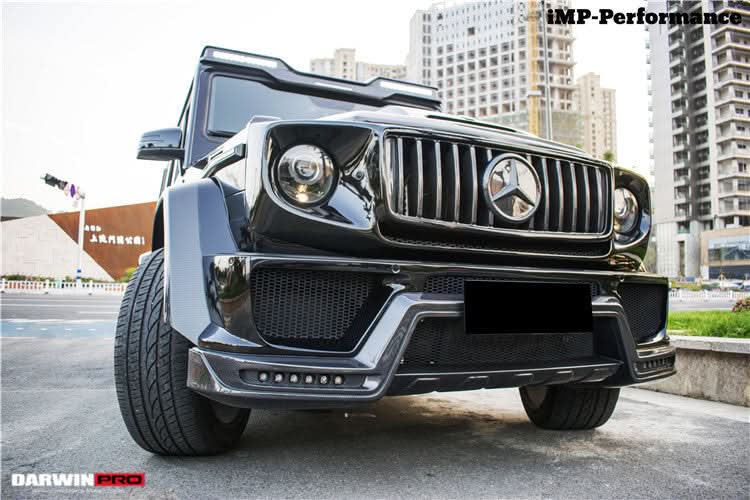 2008-2018 Mercedes Benz W463 G Wagon IMP Style Carbon Fiber Front Roof Spoiler | Fits G500, G550, G63 AMG, G65 AMG