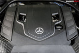 2019-2023 Mercedes Benz W464 G Wagon Dry Carbon Fiber Engine Cover Replacement Fits G500, G550