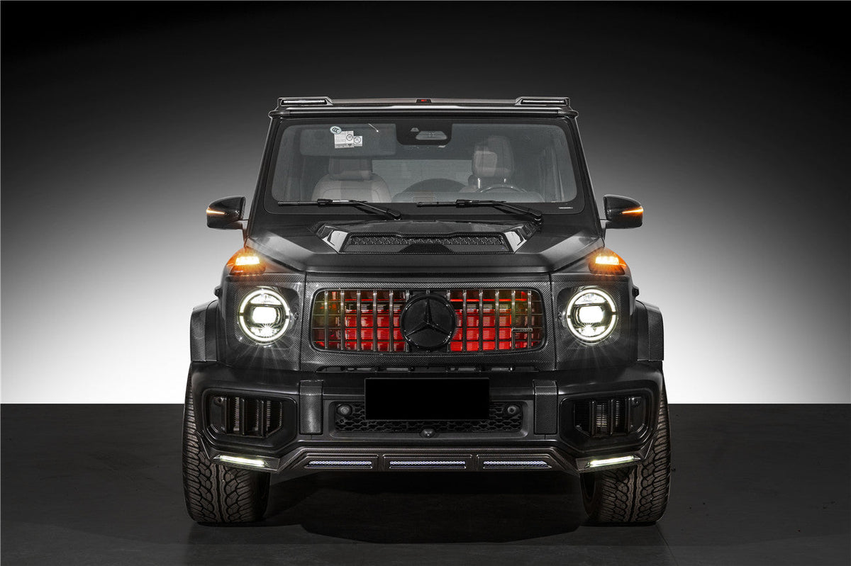 2024-UP Mercedes Benz W465 G Wagon Autoclave Carbon Fiber Front Bumper Cover Replacement DarwinPRO (OE Style) Fits G550, G63 AMG, G500