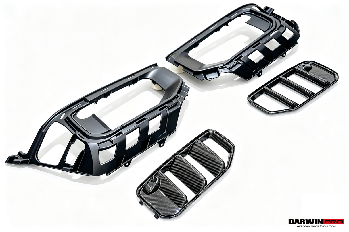 2024-UP Mercedes Benz W465 G Wagon Autoclave Carbon Fiber Fog Light Air Vents DarwinPRO (OE Style) Fits G550, G63 AMG, G500