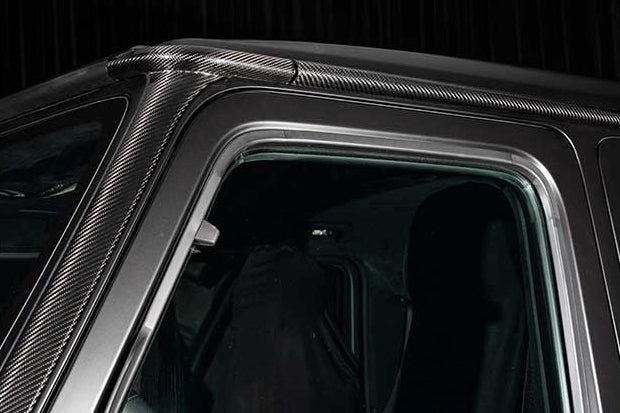 2024-UP Mercedes Benz W465 G Wagon Autoclave Carbon Fiber Roof Strip Trim and A-Pillar DarwinPRO (OE Style) Fits G550, G63 AMG, G500
