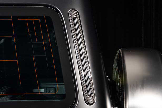 2024-UP Mercedes Benz W465 G Wagon Autoclave Carbon Fiber Roof Strip Trim and A-Pillar DarwinPRO (OE Style) Fits G550, G63 AMG, G500