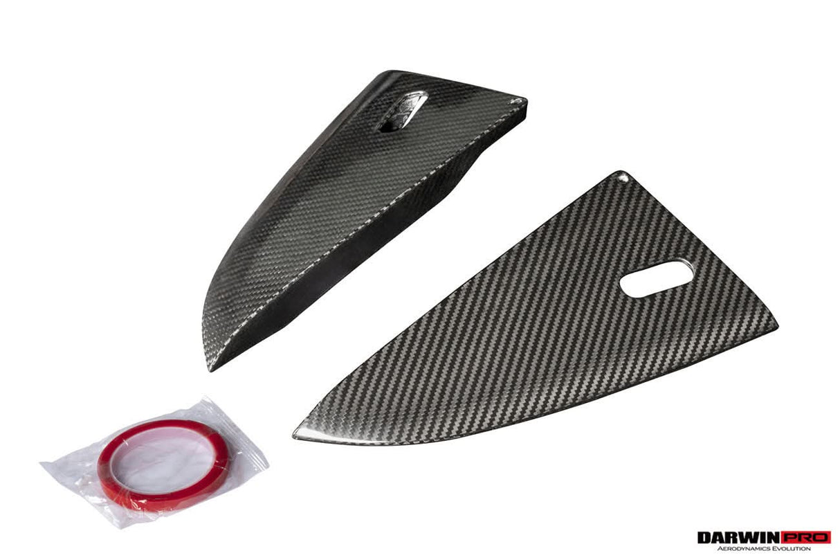 2016-2025 Porsche 718 Cayman Boxster GT4RS Style Autoclave Carbon Fiber Rear Diffuser Lip With Winglets And Exhaust Tips
