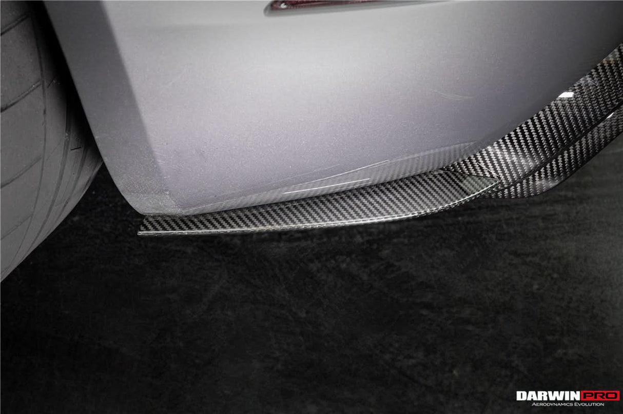 2016-2025 Porsche 718 Cayman Boxster GT4RS Style Autoclave Carbon Fiber Rear Diffuser Lip With Winglets And Exhaust Tips