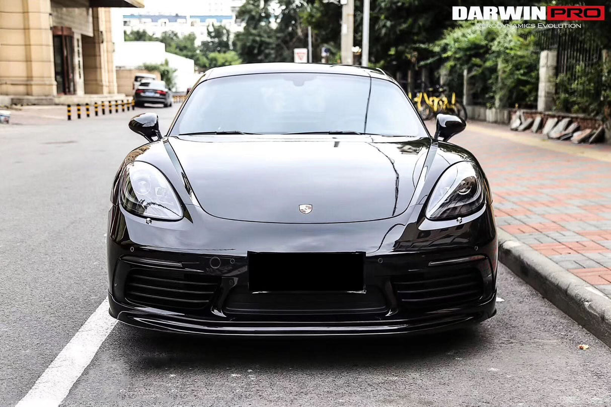 DarwinPRO 2016-2025 Porsche 718 Cayman And Boxster BKSS Style Carbon Fiber Front Lip