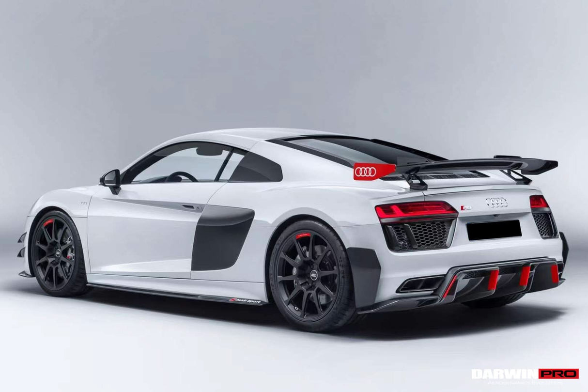 2016-2025 Audi R8 Coupe & Spyder GT4 Style Dry Carbon Fiber Side Door Panel Blades