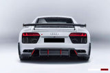 2016-2025 Audi R8 GEN2 Coupe & Spyder Performance Parts Style Dry Carbon Fiber Trunk Wing with Aluminum Legs