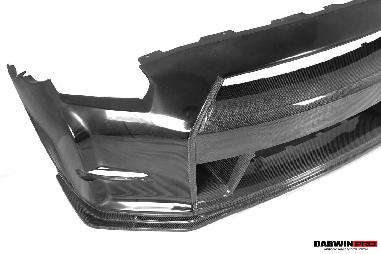 2008-2016 Nissan GTR R35 CBA DBA Ver15 NSM Style Partial Carbon Fiber Front Bumper
