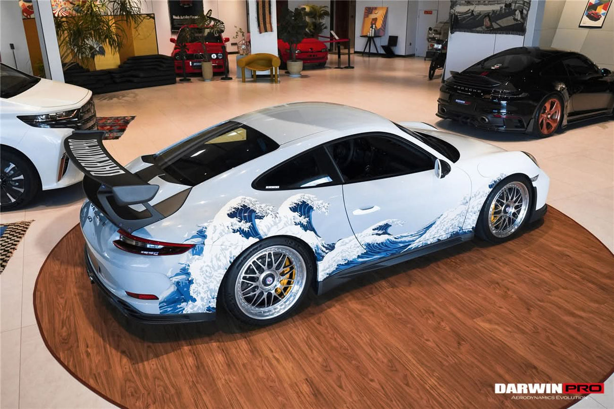 DarwinPRO 2017-2019 Porsche 911 991.2 GT3 Only BKSS Style Carbon Fiber Side Skirts