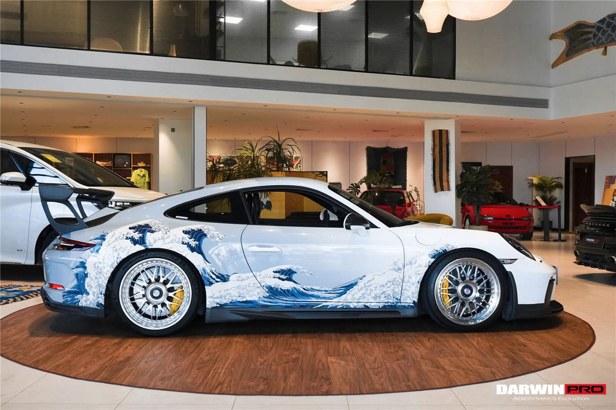 DarwinPRO 2017-2019 Porsche 911 991.2 GT3 Only BKSS Style Carbon Fiber Side Skirts