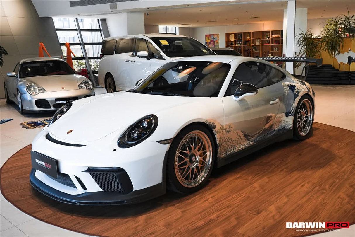 DarwinPRO 2017-2019 Porsche 911 991.2 GT3 Only BKSS Style Carbon Fiber Side Skirts