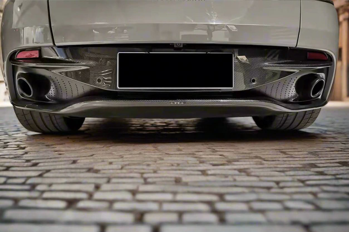 DarwinPRO 2016-2023 Aston Martin DB11 Dry Carbon Fiber Rear Diffuser Lip