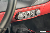 2015-2020 Ferrari Dry Carbon Fiber AC Control Panel Cover | Fits 488, Pista