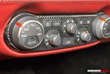 2015-2020 Ferrari Dry Carbon Fiber AC Control Panel Cover | Fits 488, Pista
