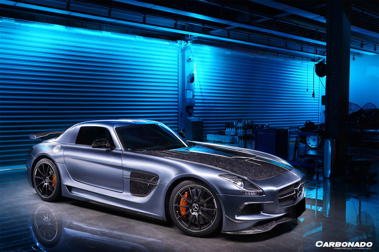 2010-2015 Mercedes Benz W197 SLS AMG BKSS Style Carbon Fiber Hood