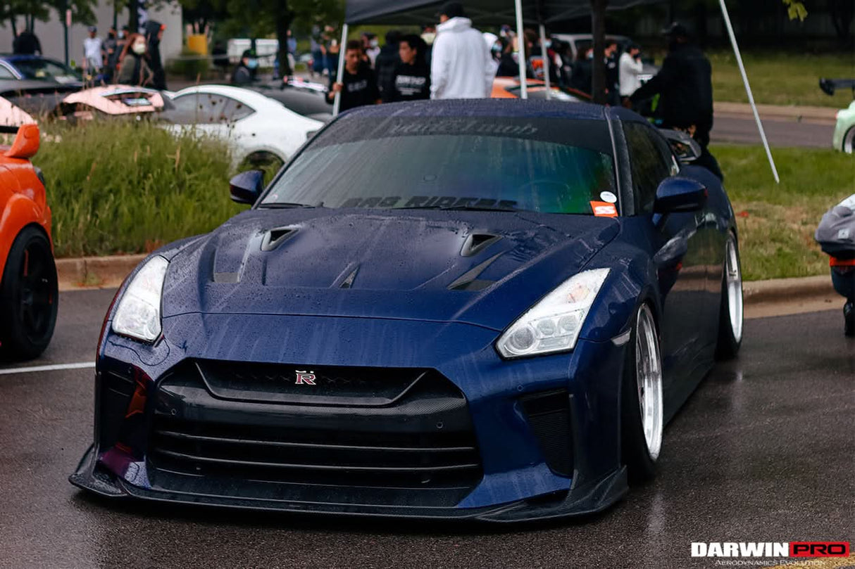 DarwinPRO 2008-2023 Nissan GTR R35 BKSSII Style Carbon Fiber Hood | Fit CBA, DBA, EBA