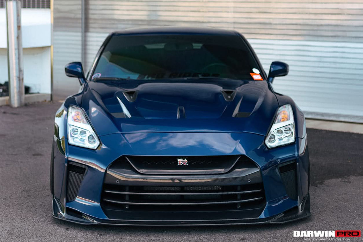 DarwinPRO 2008-2023 Nissan GTR R35 BKSSII Style Carbon Fiber Hood | Fit CBA, DBA, EBA