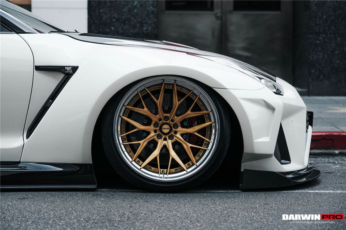 DarwinPRO 2008-2023 Nissan GTR R35 CBA DBA EBA BKSSII Style Partial Carbon Fiber Full Wide Body Kit