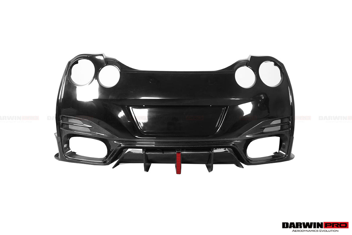 DarwinPRO 2008-2023 Nissan GTR R35 CBA DBA EBA BKSSII Style Partial Carbon Fiber Full Wide Body Kit