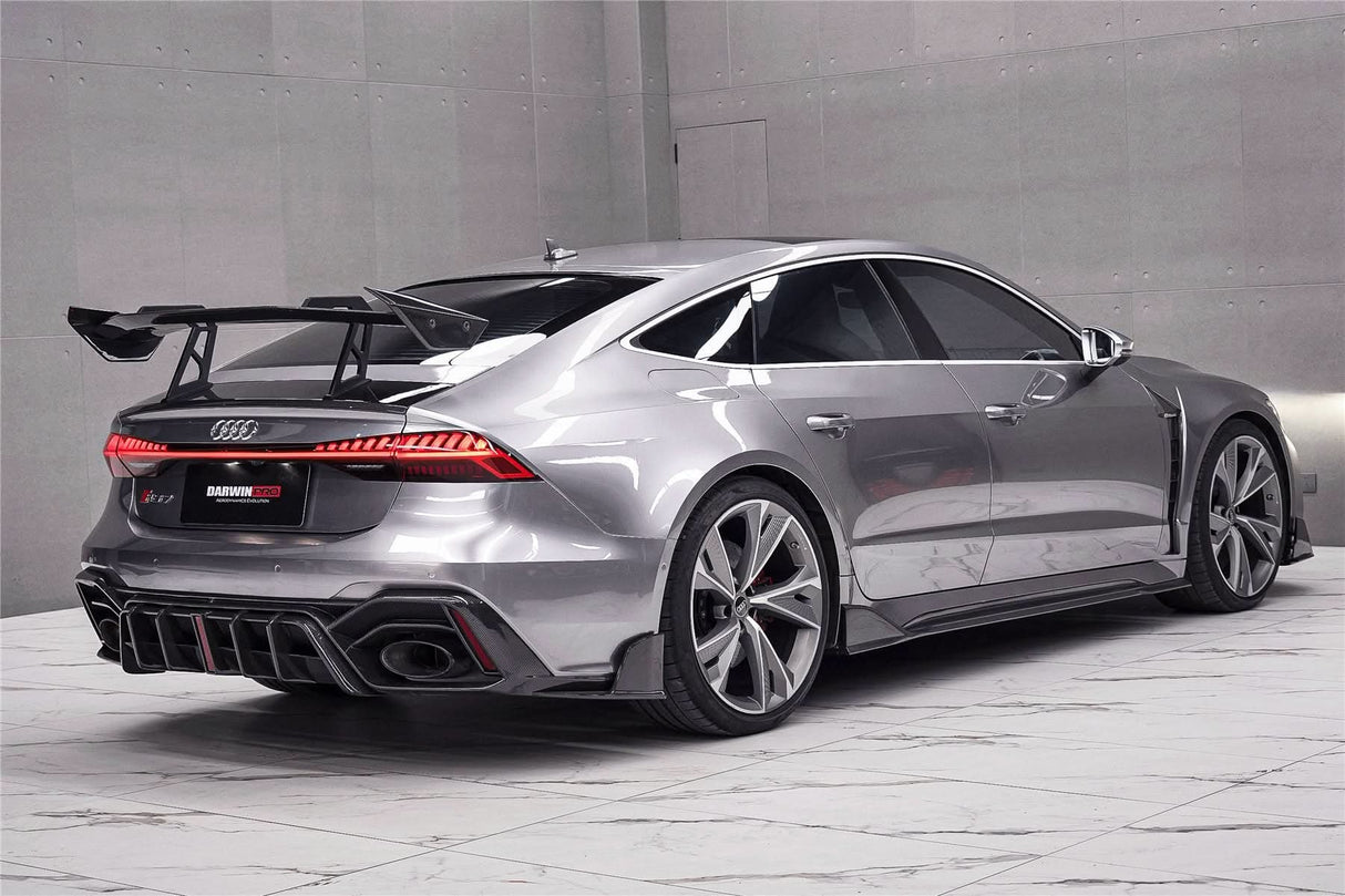 DarwinPRO 2019-UP Audi RS6 Avant C8 RS7 C8 Quattro IMP Design Rear Diffuser