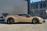 2015-2020 Ferrari 488 GTB | Spider Partial Carbon Fiber Side Skirts - DarwinPRO Challenge Evo Modena Design