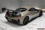 2015-2020 Ferrari 488 GTB Partial Rear Bumper With Deck Lid Wing and Diffuser and Wing - DarwinPRO Challenge Evo Modena Design